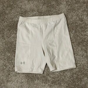 Under Armour White Compression Shorts